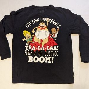Captain Underpants Long Sleeve Shirt Boy Large